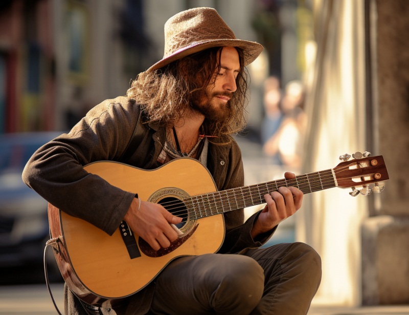 Музыкант на улице
