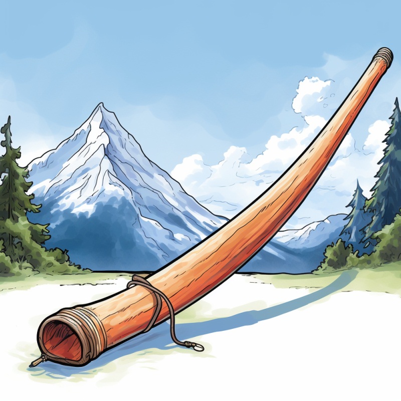 Музыкальный инструмент альпийский рог