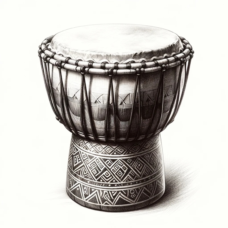 Традиционный барабан из Африки