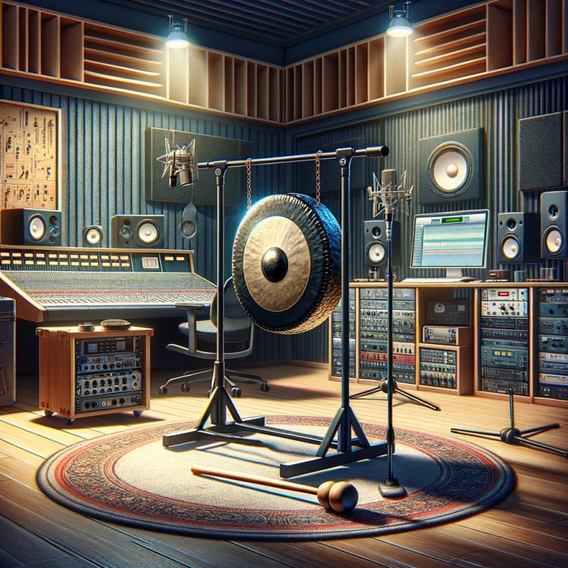 В студии для записи звука