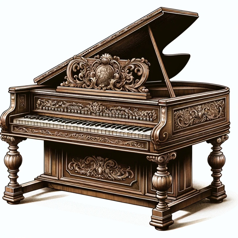Музыкальный инструмент клавесин