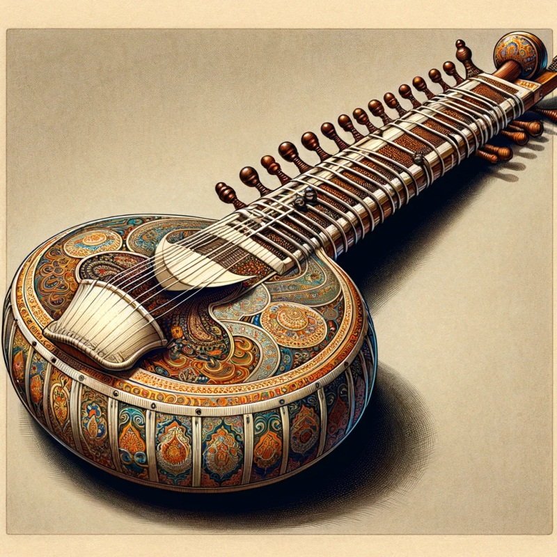 Музыкальный инструмент ситар